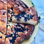 Blueberry Cornmeal Anytime Cake