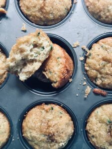 Zucchini Muffins - with or without Chocolate Chunks