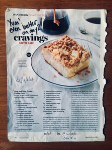 Pear Crumble Cake - Original Recipe