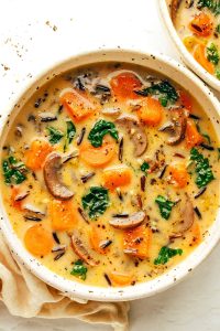 Cozy Autumn Wild Rice Soup from Gimme Some Oven