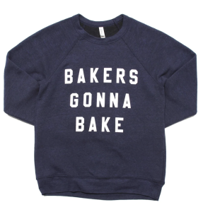 Bakers Gonna Bake Sweatshirt in Navy & White