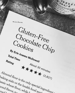 Erin Jeanne McDowell's Gluten-Free Chocolate Chip Cookies in the New York Times